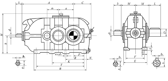 DBY、DBYK硬齒面減速機(jī)熱功率